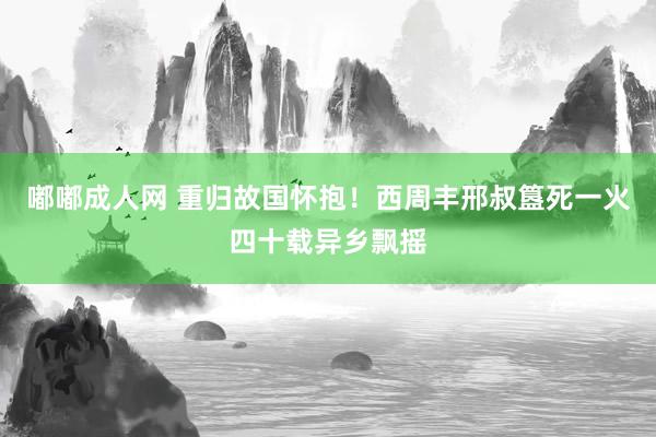 嘟嘟成人网 重归故国怀抱！西周丰邢叔簋死一火四十载异乡飘摇