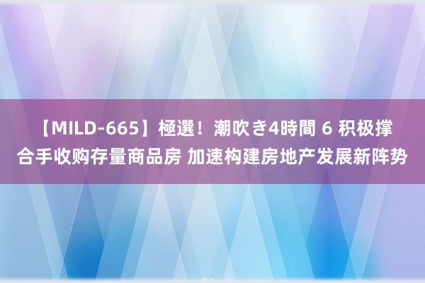 【MILD-665】極選！潮吹き4時間 6 积极撑合手收购存量商品房 加速构建房地产发展新阵势