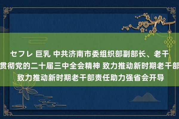 セフレ 巨乳 中共济南市委组织部副部长、老干部局局长张强：深刻贯彻党的二十届三中全会精神 致力推动新时期老干部责任助力强省会开导